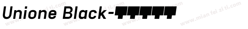 Unione Black字体转换